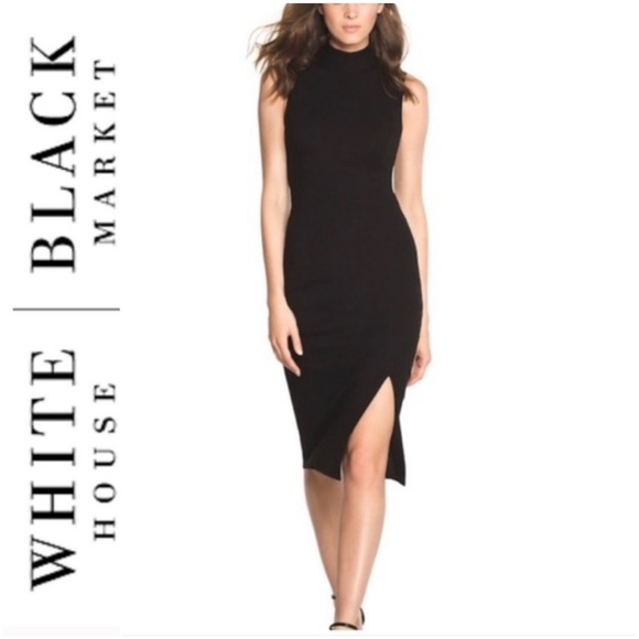 White House Black Market Dresses & Skirts - White House Black Market Mock Neck Sheath Dress 10
